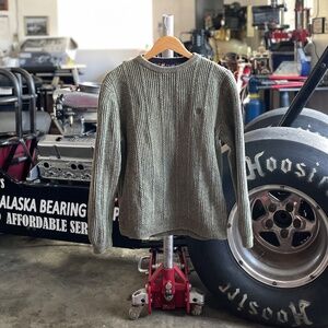 Chaps Ralph Lauren - Olive Green 100% Cotton Sweater